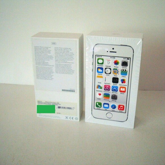 2/$10* iPhone 5S EMPTY BOX White Box Silver 16GB EMPTY BOX ONLY No Phone Incl. - Picture 9 of 10